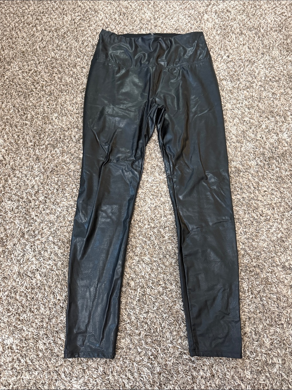 Lysse High-Waist Black Faux Leather Leggings